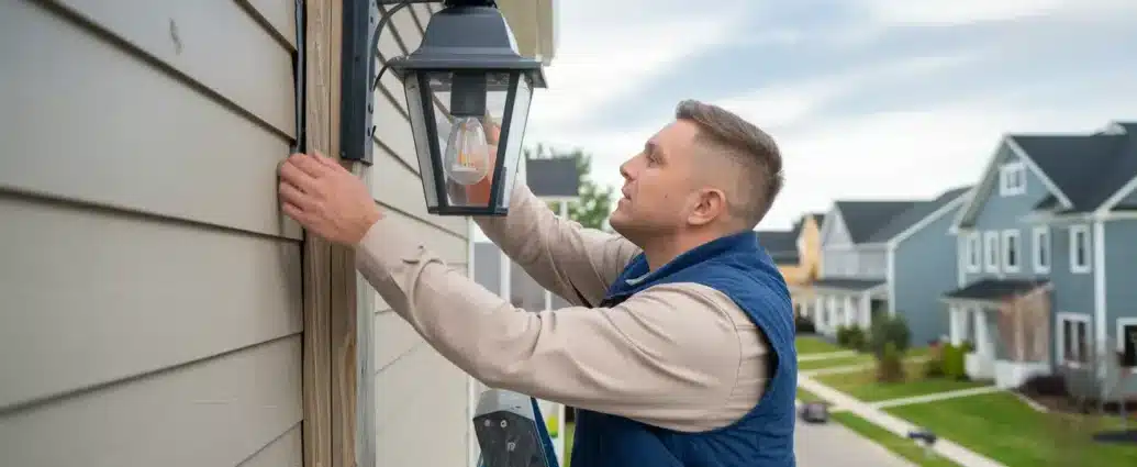 Slik installerer du utendorsbelysning trygt effektivt featured