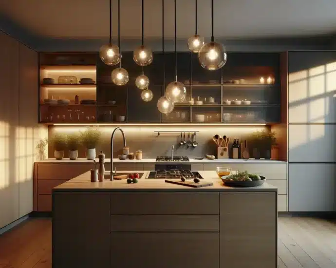 Hvordan installere underbelysning på kjøkkenet: komplett guide med led, dimmer og sikkerhet – illustrasjon
